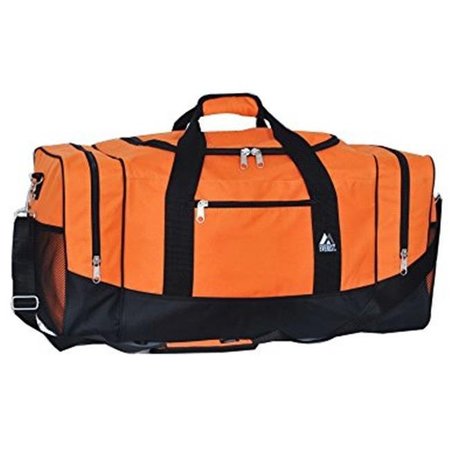 EVEREST Tool Bag, Everest 025-OG-BK Large Crossover Duffel Bag - Orange & Black, Black/Orange 025-OG-BK